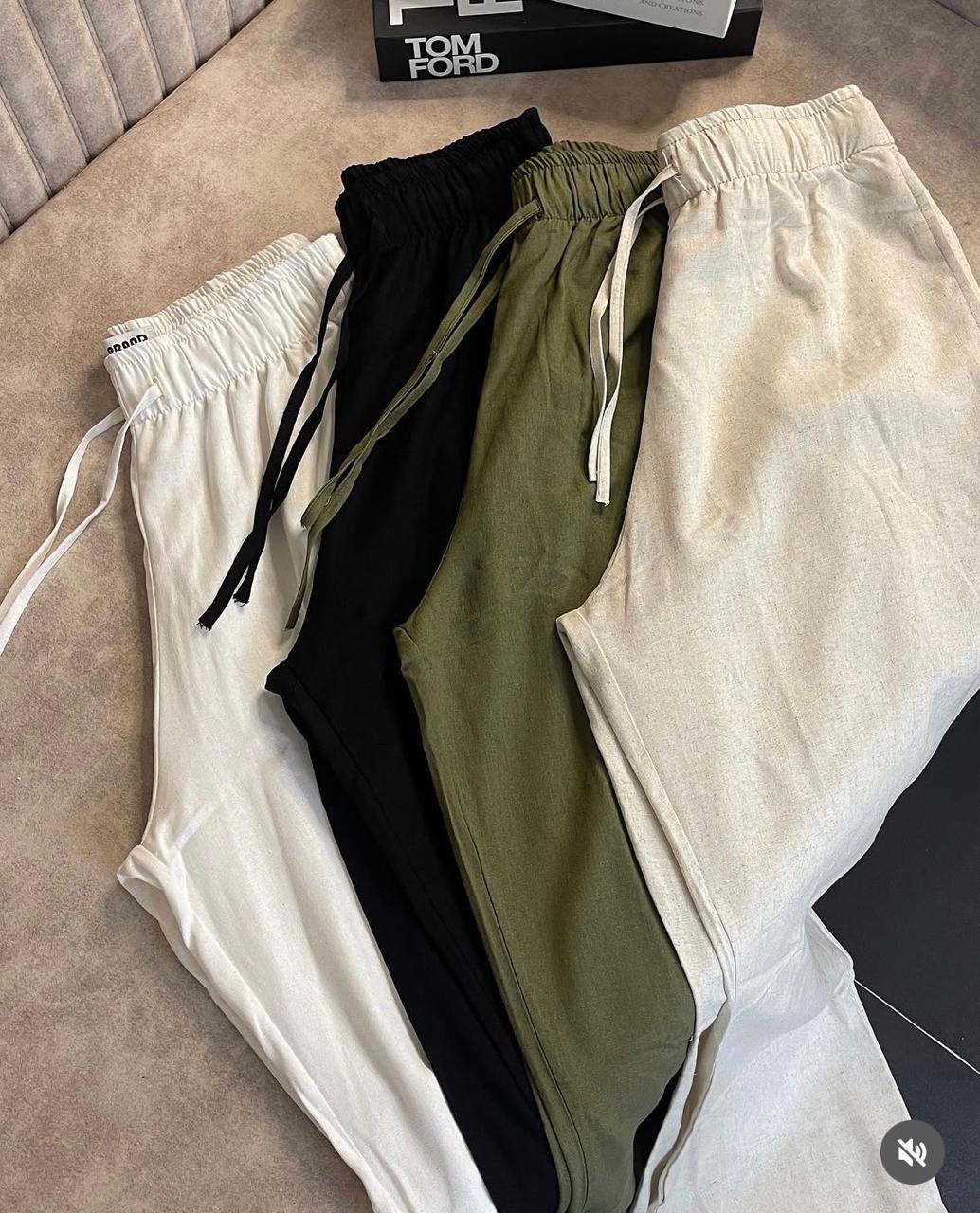 Pack de Pantalon Femme Casual Taille Élastique