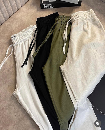 Pack de Pantalon Femme Casual Taille Élastique